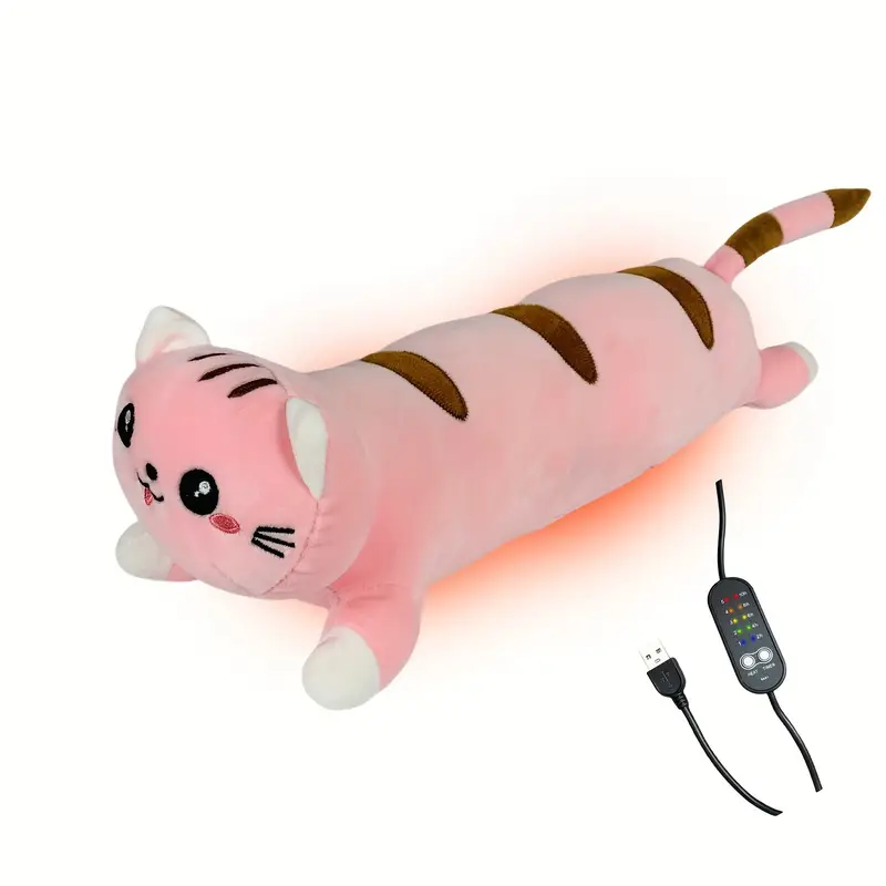 SnugBuddies: Heated Kitten Plush for Anxiety Relief