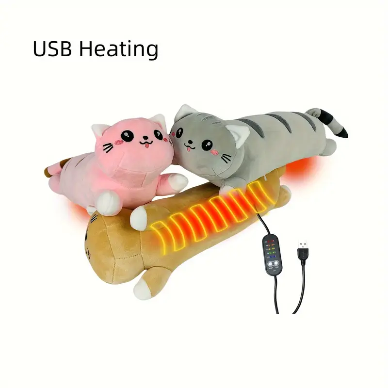 SnugBuddies: Heated Kitten Plush for Anxiety Relief