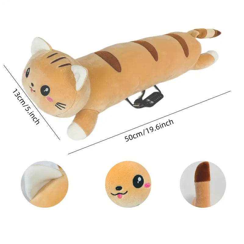 SnugBuddies: Heated Kitten Plush for Anxiety Relief